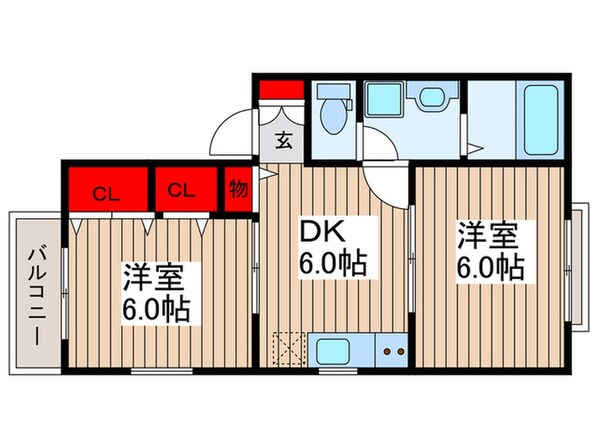 リバーサイドメゾンの物件間取画像